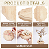 Lace Edged Oval Wood Display Pedestals ODIS-WH0025-280B-3