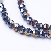 Electroplate Glass Beads Strands LS-EGLA-J042-4mm-AB01-1