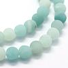 Natural Amazonite Bead Strands G-G684-03-6mm-3