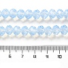 Baking Paint Transparent Glass Beads Strands DGLA-A034-J8MM-D01-4