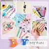 12Pcs 4 Colors Christmas Themed Food Grade Eco-Friendly Silicone Focal Beads SIL-SZ0001-15-6