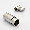 Tarnish Resistant Column 304 Stainless Steel Locking Tube Magnetic Clasps STAS-N014-25-8mm-2