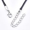 Waxed Cord Necklace Making NCOR-T001-01-3