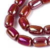 Electroplate Opaque Glass Beads Strands EGLA-Q132-03B-C03-3