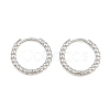Brass Huggie Hoop Earrings KK-CBA8324-18B-P-5