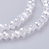 Electroplate Glass Beads Strands EGLA-R048-2mm-01-3