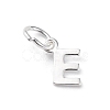 925 Sterling Silver Letter Charms STER-C012-01S-E-1