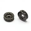 Brass Micro Pave Grade AAA Cubic Zirconia Bead Spacers ZIRC-G100-8mm-61B-NR-1