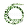 Handmade Evil Eye Lampwork Beads Strands LAMP-F023-B09-3