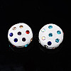 Polymer Clay Rhinestone Beads RB-S056-27H-2