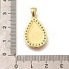 Religion Themed Rack Plating Brass Micro Pave Cubic Zirconia Pendants KK-L226-007G-21-3