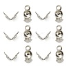 Tarnish Resistant 304 Stainless Steel Bead Tips STAS-G127-06P-1