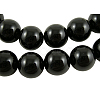 Natural Black Onyx Round Beads Strands X-GSR16mmC097-1