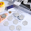 Acrylic Mirror Wine Glass Charms AJEW-SC0002-53C-02-3