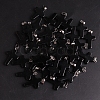 Natural Black Stone Pendants G-PW0006-02P-09-1