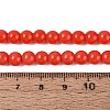 Opaque Solid Color Glass Beads Strands GLAA-T032-P6mm-19-2