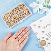 300Pcs 8 Style Plating ABS Plastic Beads KY-PH0001-63-3