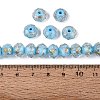 Handmade Foil Glass Beads FOIL-Q001-02B-4