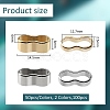 100Pcs 2 Colors Zinc Alloy Slide Charms FIND-DC0004-96-3