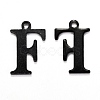 304 Stainless Steel Alphabet Charms STAS-H122-F-EB-1