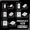 250Pcs 5 Styles Silicone Boning End Caps Cover SIL-NB0001-58B-2