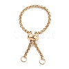 304 Stainless Steel Rolo Chains Slider Ring Findings X-RJEW-JR00443-03-1