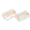 Embossed Glass Rhinestone Pendants GLAA-J101-07A-001GS-3