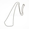 Non-Tarnish 304 Stainless Steel Venetian Chain Necklace MAK-G004-06P-1