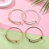 10Pcs 5 Color Adjustable Brass Expandable Bangle Making BJEW-LS0001-02-5