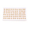 Flower Brass Natural Pearl Stud Earrings PEAR-N017-07F-4