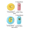 300pcs 2 Styles Opaque Mixed Color Acrylic Beads MACR-YW0002-58A-4