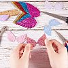 Glittery Angel Wings Patches DIY-PH0026-30-3
