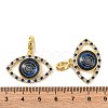 Rack Plating Brass Micro Pave Cubic Zirconia Pendant KK-H486-20G-01-3