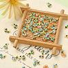 50Pcs Brass Enamel Connector Charms KK-CJ0001-83-5