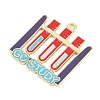 Back to School Alloy Enamel Pendants FIND-E054-02P-2