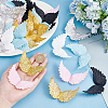 ARRICRAFT 36Pcs 6 Colors Plastic Angel Wings Ornament DIY-AR0002-99B-4