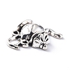 Tea Pot Series Tibetan Style Alloy Pendants TIBEP-E005-01AS-4