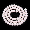 Opaque Solid Color Glass Beads Strands EGLA-A034-P10mm-D33-3