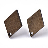 Walnut Wood Stud Earring Findings MAK-N033-005-2