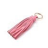 PU leather Tassel Pendants Keychains KEYC-WH0021-36C-2