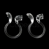 Resin Clip-on Earring Findings FIND-H046-15-2