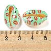 Printed Natural Shell Beads BSHE-G037-01A-3