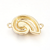 Brass Enamel Links connectors ZIRC-L078-034G-NR-2