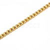304 Stainless Steel Venetian Chain Box Chain Necklace Making STAS-A028-N031G-A-2
