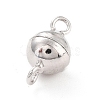 Anti-Tarnish Rhodium Plated 925 Sterling Silver Magnetic Clasps STER-A001-02B-P-2