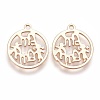 Brass Pendants KK-O103-01G-1