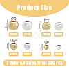 200Pcs 8 Styles Alloy Spacer Beads FIND-HY0003-19-2