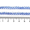 Electroplate Transparent Glass Beads Strands EGLA-A035-T4mm-A14-4