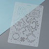 Plastic Reusable Drawing Painting Stencils Templates DIY-F018-B19-4