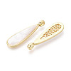 Natural White Shell Pendants X-KK-T073-65B-2